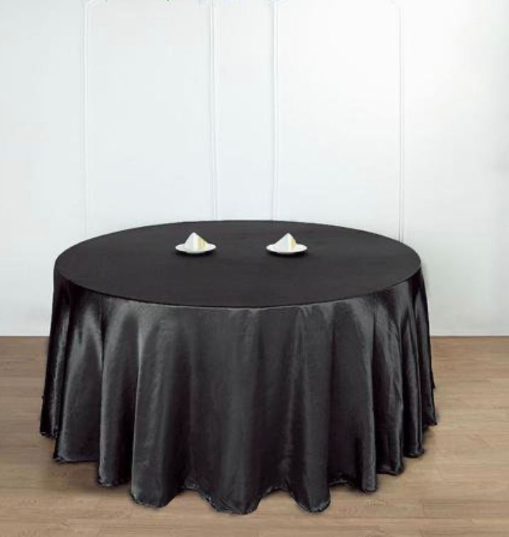 Satin dug sort udlejning